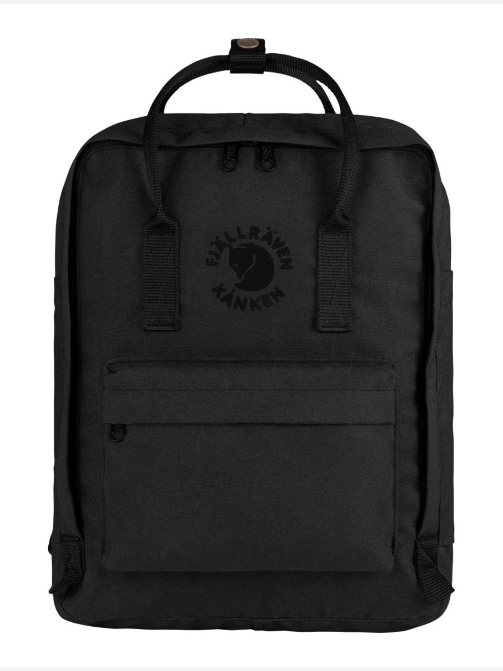 Fjällräven Re-Kånken Black Tonal Recycled Backpack, 16L